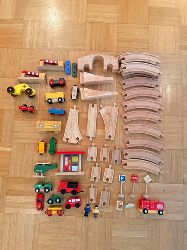 Großes holzeisenbahn konvolut - großes,