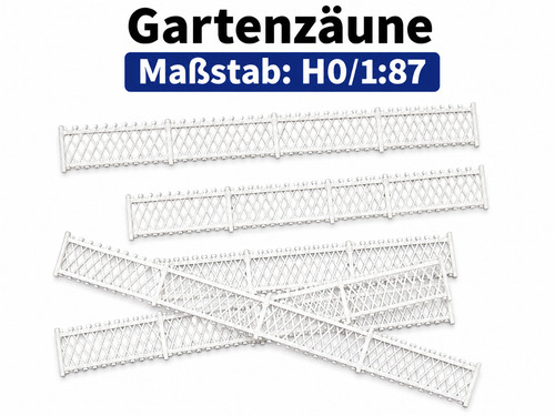 10x gartenzaun zaun - 1:87,