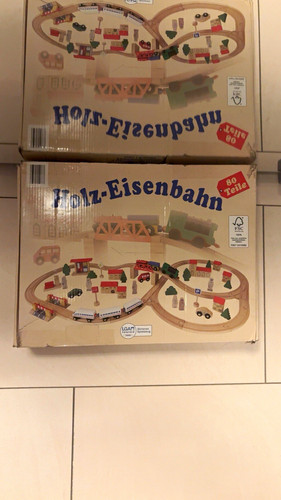 Holz eisenbahn set teile in - set,