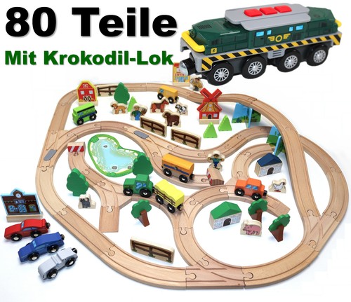 Holz eisenbahn kinder set - eisenbahn,
