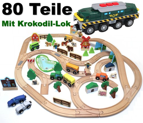 Holz eisenbahn kinder - eisenbahn, set