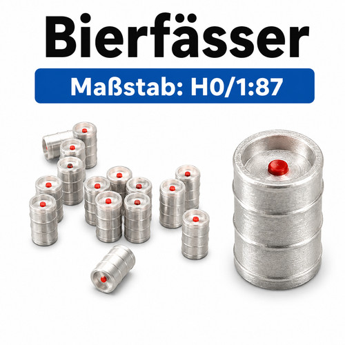 24x bierfässer - h0,