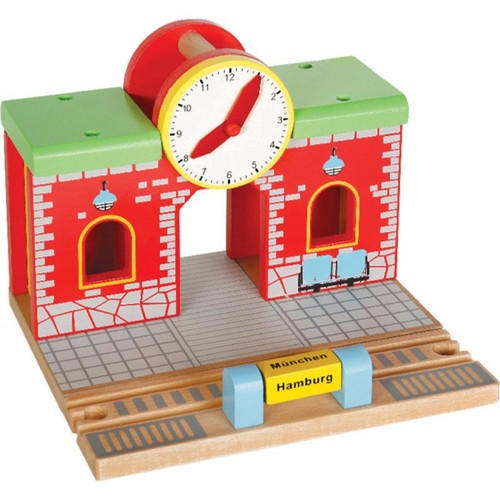 Bahnhof holzeisenbahn zubehör - bahnhof,